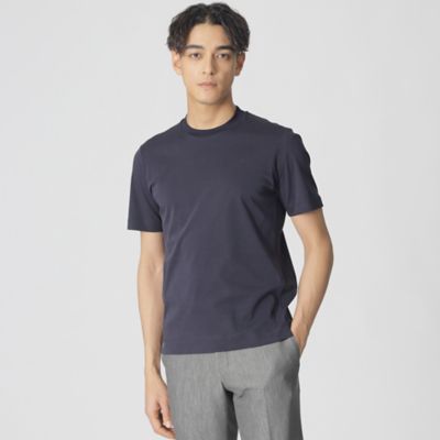 Paul Stuart (Men)/ポール・スチュアート【Nikkei magazine掲載】「Dress Tee Shirts」コットンスムースショートスリーブドレスTシャツ/半袖カットソー(J アオ29G トップス【三越伊勢丹/公式】