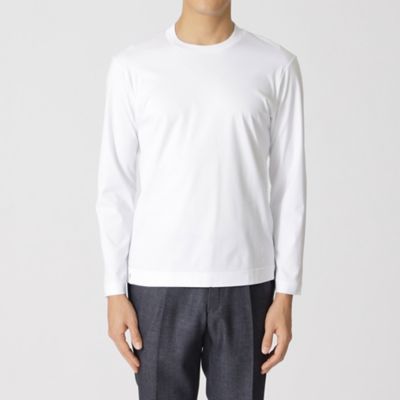 【Ｎｉｋｋｅｉ　ｍａｇａｚｉｎｅ掲載】【追加生産決定】　「Ｄｒｅｓｓ　Ｔｅｅ　Ｓｈｉｒｔｓ」　コットンスムースロングスリーブドレスＴシャツ／