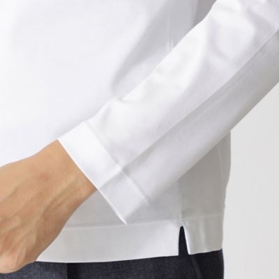 【Ｎｉｋｋｅｉ　ｍａｇａｚｉｎｅ掲載】【追加生産決定】　「Ｄｒｅｓｓ　Ｔｅｅ　Ｓｈｉｒｔｓ」　コットンスムースロングスリーブドレスＴシャツ／