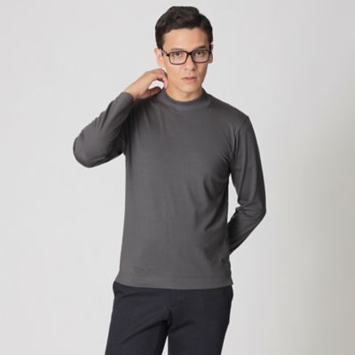 Paul Stuart (Men)/ポール・スチュアート ウールプレーティングモックネックTシャツ(J1P84652__) グレー08G トップス【三越伊勢丹/公式】