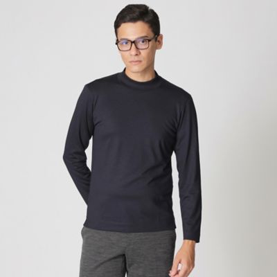 Paul Stuart (Men)/ポール・スチュアート ウールプレーティングモックネックTシャツ(J1P84652__) アオ28G トップス【三越伊勢丹/公式】