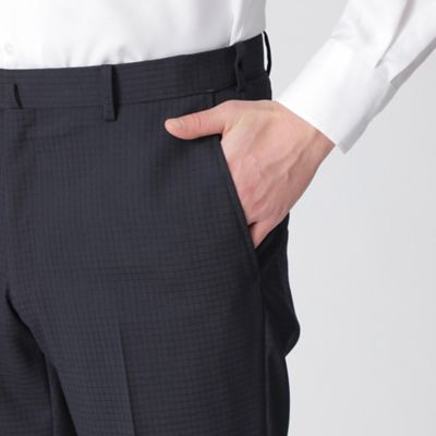 「ＳＴＵＡＲＴ’Ｓ　ＴＲＡＶＥＬＥＲ」「Ａｄｊｕｓｔａｂｌｅ　Ｆｉｔ」ウールミックスハイスペックメッシュスラックス（セットアップ対応）（Ｊ１