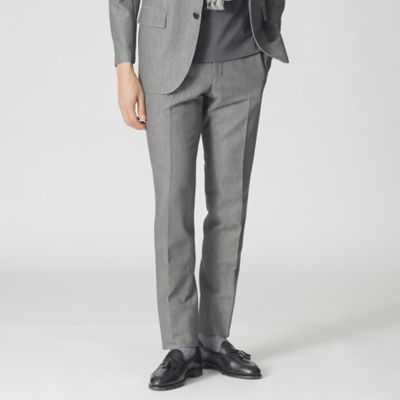 ＜Paul Stuart (Men)＞【Ｎｉｋｋｅｉ　ｍａｇａｚｉｎｅ掲載】【ＳＴＵＡＲＴ’Ｓ　ＴＲＡＶＥＬＥＲ】ハイスペックサマーラッセルトラウザーズ（セットアップ対応）（Ｊ１