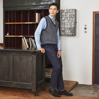 「Ａｄｊｕｓｔａｂｌｅ　Ｆｉｔ」ストレッチリアクティブデニムワンプリーツパンツ／テーパードジーンズ（Ｊ１Ｒ５５２１５＿＿）