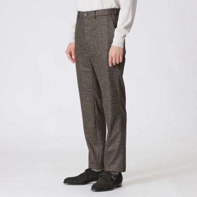 ミルドウールチェックコンフォートスリムパンツ（Ｊ１Ｒ７２２１６＿＿）