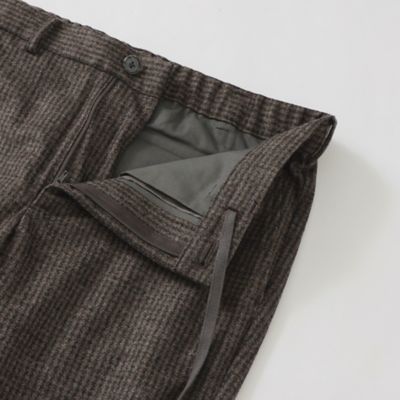 ミルドウールチェックコンフォートスリムパンツ（Ｊ１Ｒ７２２１６＿＿）
