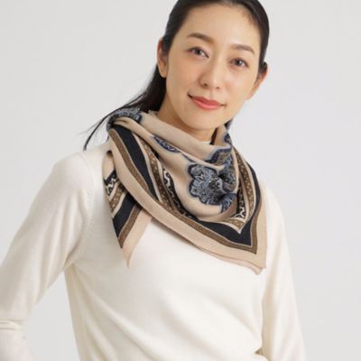 ＜Paul Stuart (Women)＞ＯＲＩＥＮＴＡＬ　ＪＯＵＲＮＥＹ　ストール（Ｋ１７２２２２９＿＿）