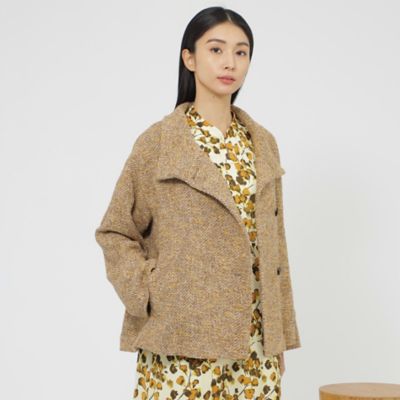 eclat掲載】ソフトミックスツイード コート