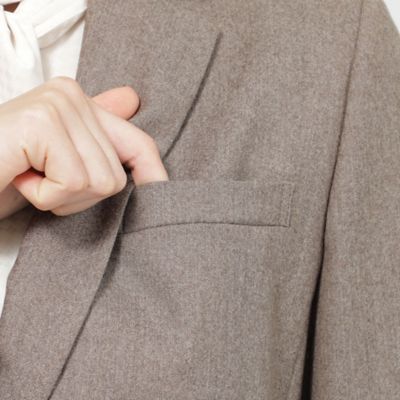 【ＷＥＢ・一部店舗限定／ウォッシャブル】ファインウールフラノ　ジャケット（Ｋ１Ｅ１６４９０＿＿）