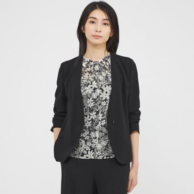 ＜Paul Stuart (Women)＞【ウォッシャブル】ライトジョーゼット　ジャケット（Ｋ１Ｅ２０６０３＿＿）