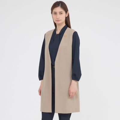 コットンクルーネックショートスリーブコート | BLAMINK (Women