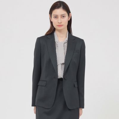 【Ｎｉｋｋｅｉ　ｍａｇａｚｉｎｅ掲載】ウールシルクヘリンボーン　ジャケット（Ｋ１Ｅ３５５１３＿＿）