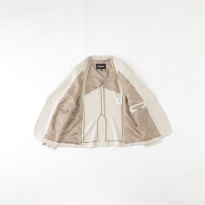 【Ｎｉｋｋｅｉ　ｍａｇａｚｉｎｅ掲載】ウールシルクヘリンボーン　ジャケット（Ｋ１Ｅ３５５１３＿＿）