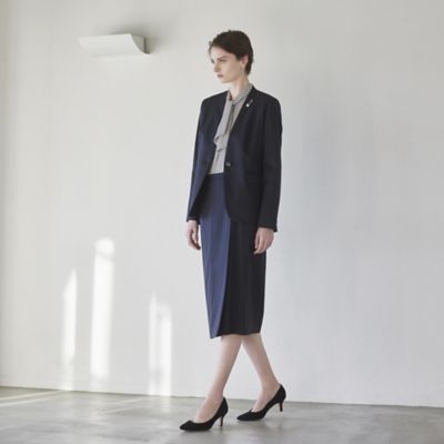 【Ｎｉｋｋｅｉ　ｍａｇａｚｉｎｅ掲載】【ウォッシャブル】ウーステッドツイル　ジャケット（Ｋ１Ｅ３６５１５＿＿）