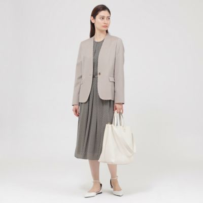 【Ｎｉｋｋｅｉ　ｍａｇａｚｉｎｅ掲載】【ウォッシャブル】ウーステッドツイル　ジャケット（Ｋ１Ｅ３６５１５＿＿）