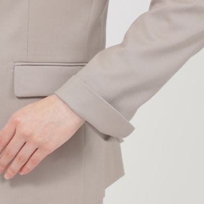【Ｎｉｋｋｅｉ　ｍａｇａｚｉｎｅ掲載】【ウォッシャブル】ウーステッドツイル　ジャケット（Ｋ１Ｅ３６５１５＿＿）