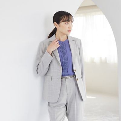 ＜Paul Stuart (Women)＞トリディメンションウール　テーラードジャケット（セットアップ）【ウォッシャブル】（Ｋ１Ｅ４３１１０＿＿）