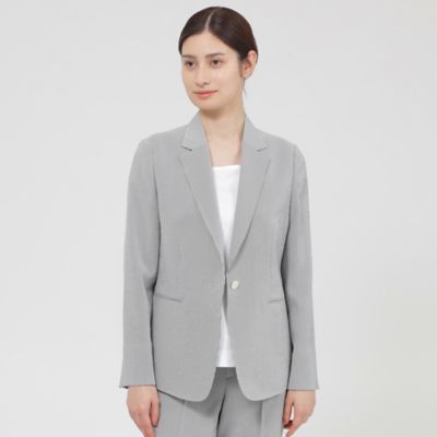 Paul Stuart (Women)/ポール・スチュアート【Nikkei magazine掲載】【ウォッシャブル/防しわ性/UV対策】フロータブルツイル ジャケット(K1E43552__) アオ コート・ジャケット【三越伊勢丹/公式】