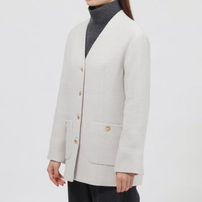 定価37,400円EndyROBE ジルスチュアート ツイードジャケット ジルスチュアート モノトーンツイードジャケット - メルカリ