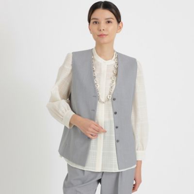 ＜Paul Stuart (Women)＞【Ｐｒｅｃｉｏｕｓ　掲載】ファインウール　ジレ（Ｋ１Ｅ４９１３３＿＿）