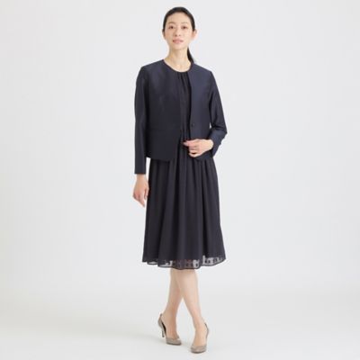カールマイヤー　ノーカラージャケット２３ＳＳ【ウォッシャブル】【抗菌防臭】（Ｋ１Ｅ５５１５８＿＿）
