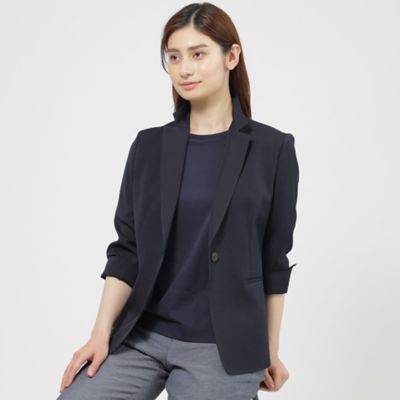 【ウォッシャブル／防しわ性／ＵＶ対策】フロータブルツイル　ジャケット【再入荷】（Ｋ１Ｅ５８３５２＿＿）