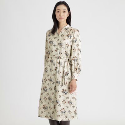 ＜Paul Stuart (Women)＞フローラルウォールプリント　ワンピース【ウォッシャブル】（Ｋ１Ｊ０３２１０＿＿）