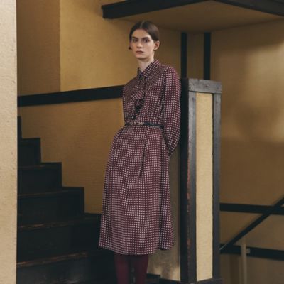 『paul stuart』ポールスチュアート (6) チェック ワンピース ポールスチュアート Paul Stuart 【ウォッシャブル】ブロック