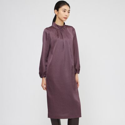 Paul Stuart (Women)/ポール・スチュアート デュアルサークルプリント ワンピース(K1J08639__) アオ28L ワンピース・ドレス【三越伊勢丹/公式】