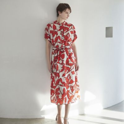 ＜Paul Stuart (Women)＞【ウォッシャブル】オーディシャスフラワープリント　ワンピース（Ｋ１Ｊ１０５３９＿＿）