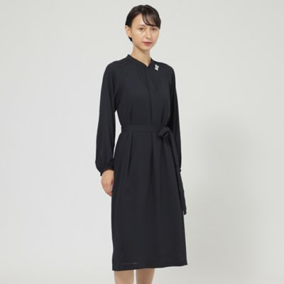 ＜Paul Stuart (Women)＞【ウォッシャブル】バックサテンアムンゼン　ワンピース（Ｋ１Ｊ１０６１０＿＿）