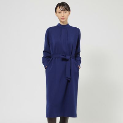 Paul Stuart (Women)/ポール・スチュアート【WEB・一部店舗限定】ストレッチポンチ ワンピース(K1J12683__) アオ24L ワンピース・ドレス【三越伊勢丹/公式】
