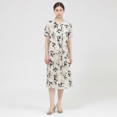 【ＷＥＢ・一部店舗限定】フローラル／ドットプリント　ワンピース（Ｋ１Ｊ１３５８６＿＿）