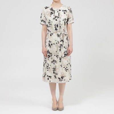 【ＷＥＢ・一部店舗限定】フローラル／ドットプリント　ワンピース（Ｋ１Ｊ１３５８６＿＿）