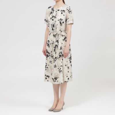 【ＷＥＢ・一部店舗限定】フローラル／ドットプリント　ワンピース（Ｋ１Ｊ１３５８６＿＿）