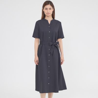 Paul Stuart (Women)/ポール・スチュアート【WEB・一部店舗限定/ウォッシャブル/防しわ性/UV対策】フロータブルツイル ワンピース(K1J16588__) アオ29L ワンピース・ドレス【三越伊勢丹/公式】