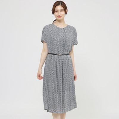 ＜Paul Stuart (Women)＞【ウォッシャブル】アングルブラッシュプリント　ワンピース（Ｋ１Ｊ２０３６８＿＿）