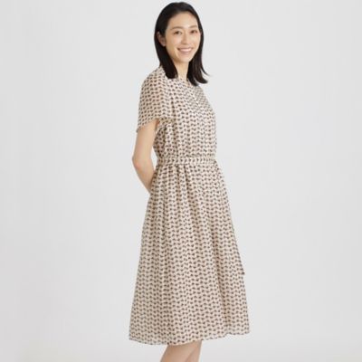 ＜Paul Stuart (Women)＞ドットバリエーションプリント　ワンピース【ウォッシャブル】（Ｋ１Ｊ２２１５１＿＿）