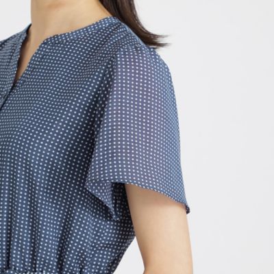 ドットバリエーションプリント　ワンピース【ウォッシャブル】（Ｋ１Ｊ２２１５１＿＿）