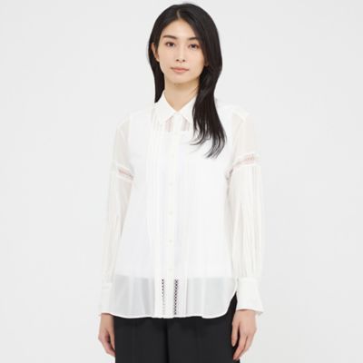 ＜Paul Stuart (Women)＞【ウォッシャブル】コットンボイル　ブラウス（Ｋ１Ｌ０１６０１＿＿）