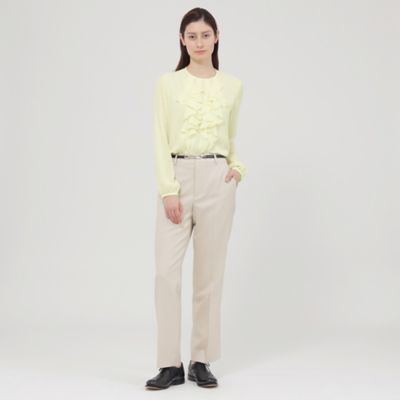 【Ｎｉｋｋｅｉ　ｍａｇａｚｉｎｅ掲載】【ウォッシャブル】ソフトジョーゼット　ブラウス（Ｋ１Ｌ０５５１４＿＿）
