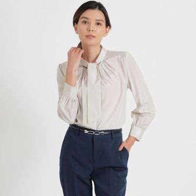 ＜Paul Stuart (Women)＞【ＷＥＢ限定】ブライトローン　ブラウス【ウォッシャブル】２３ＳＳ（Ｋ１Ｌ０６１８６＿＿）