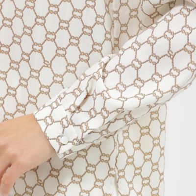 【Ｐｒｅｃｉｏｕｓ掲載】【ウォッシャブル】ロープモノグラム　ブラウス（Ｋ１Ｌ０８５２８＿＿）