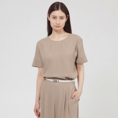 ＜Paul Stuart (Women)＞【ウォッシャブル】バックサテンジョーゼット　ブラウス（Ｋ１Ｌ１５５４５＿＿）