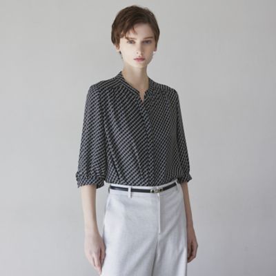 【ＷＥＢ・一部店舗限定／ウォッシャブル】トライアングルプリント　ブラウス（Ｋ１Ｌ１６５８１＿＿）
