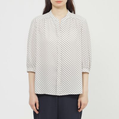 【ＷＥＢ・一部店舗限定／ウォッシャブル】トライアングルプリント　ブラウス（Ｋ１Ｌ１６５８１＿＿）