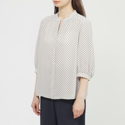 【ＷＥＢ・一部店舗限定／ウォッシャブル】トライアングルプリント　ブラウス（Ｋ１Ｌ１６５８１＿＿）