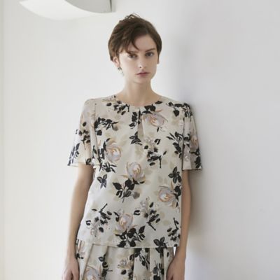 ＜Paul Stuart (Women)＞【ＷＥＢ・一部店舗限定】フローラル／ドットプリント　ブラウス（Ｋ１Ｌ１８５８６＿＿）