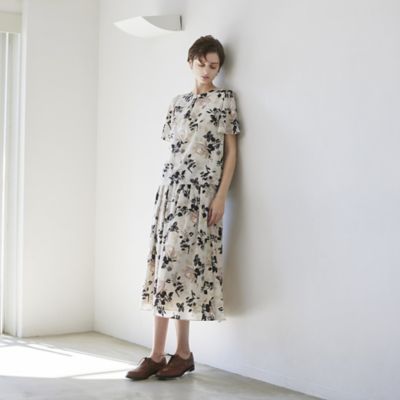 【ＷＥＢ・一部店舗限定】フローラル／ドットプリント　ブラウス（Ｋ１Ｌ１８５８６＿＿）