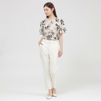 【ＷＥＢ・一部店舗限定】フローラル／ドットプリント　ブラウス（Ｋ１Ｌ１８５８６＿＿）